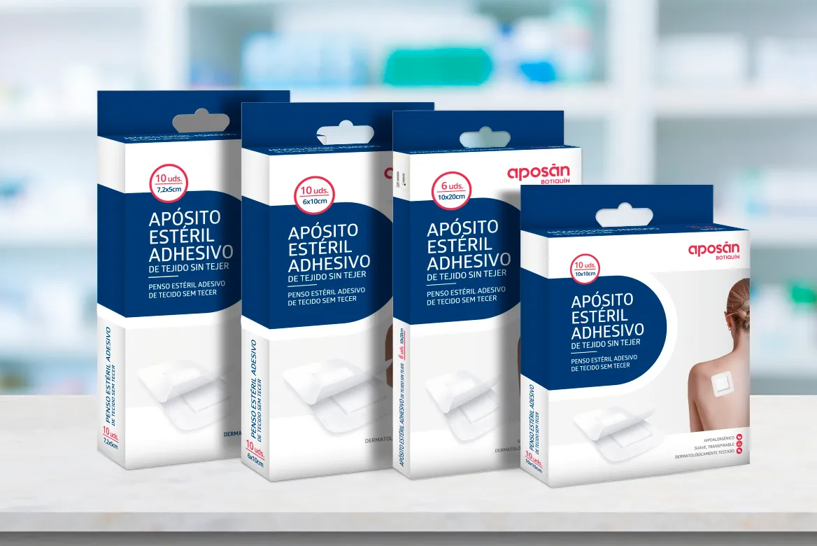 Apósitos impermeables y estériles. Aros protectores - Aposán